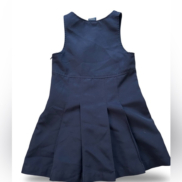 French Toast Girls' Double Buckle Navy Jumper Size 6 - Picture 2 of 6